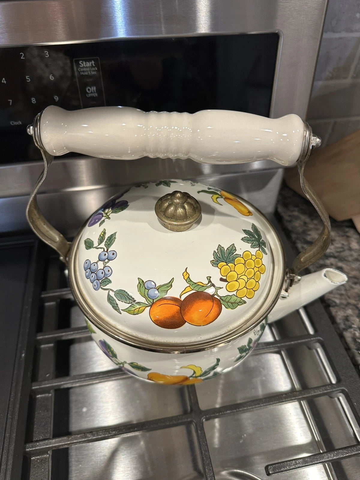 Enamel Fruit Design Teapot Kettle From Thailand See Details | eBay