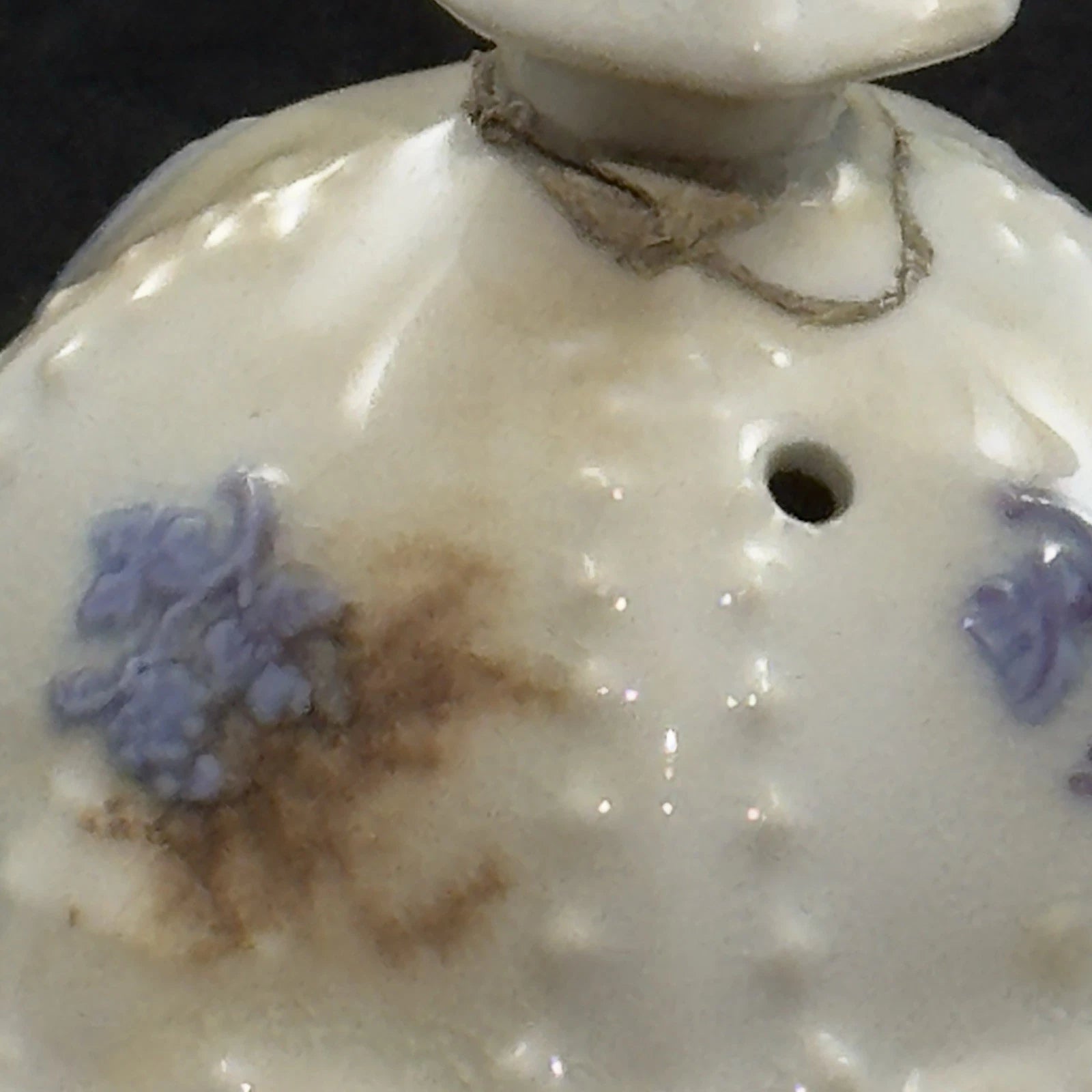 Antique Chelsea Ware Teapot with Lid Victorian Floral Enamel C1850s