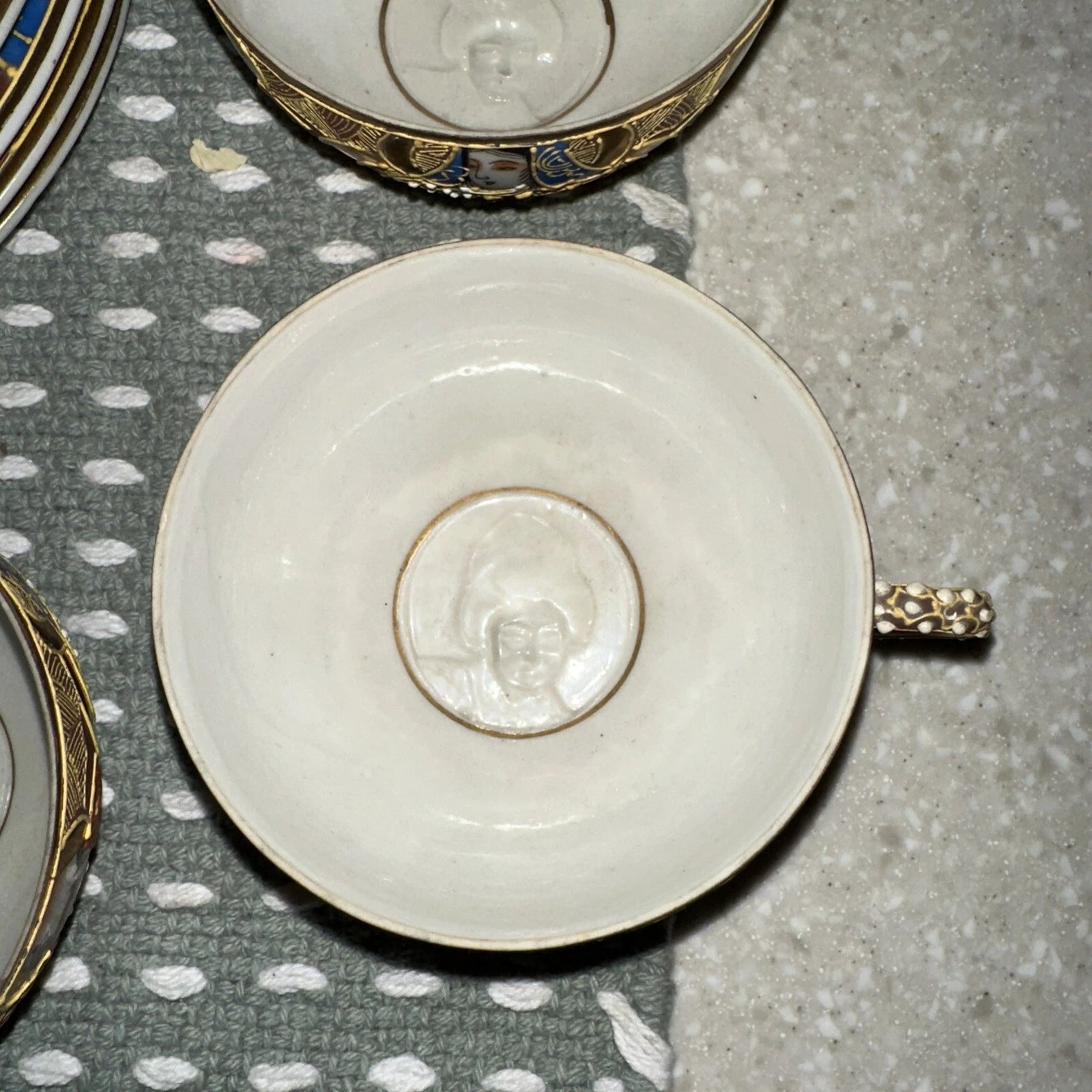 ANTIQUE 17 JAPANESE SATSUMA TEA SET PORCELAIN DRAGON-WARE MORIAGE RAISED ENAMEL | eBay