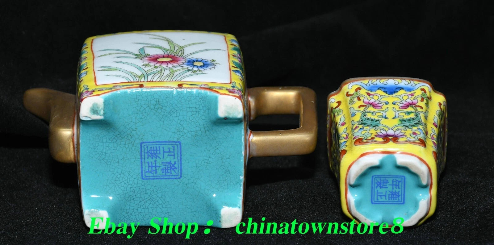 9'' Old Qing Yongzheng Enamel Colour Porcelain Gilt Flower Teapot Teakettle Set | eBay