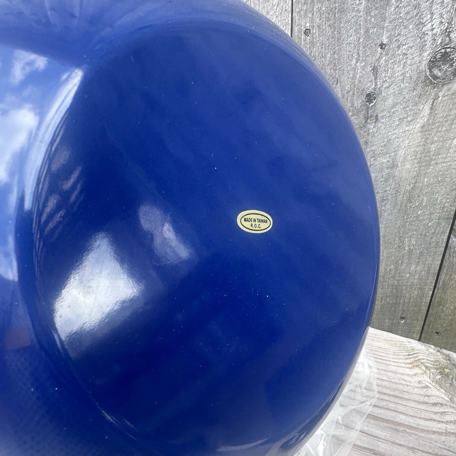 Dansk Colorfest Blue Enamel Teapot Kettle 3 Quart New in BOX NIP NOS #01068