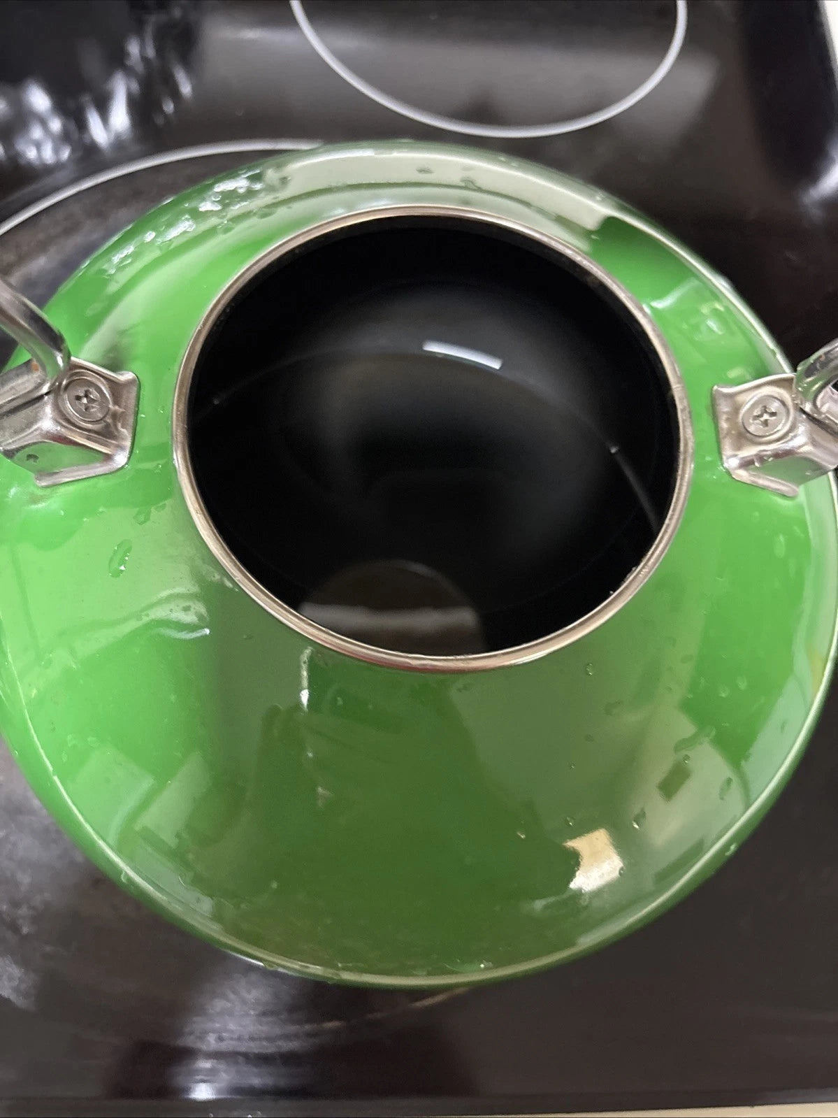 Chantal Classic Stovetop Tea Kettle Kelly Green Whistling Teapot 1.8 qt