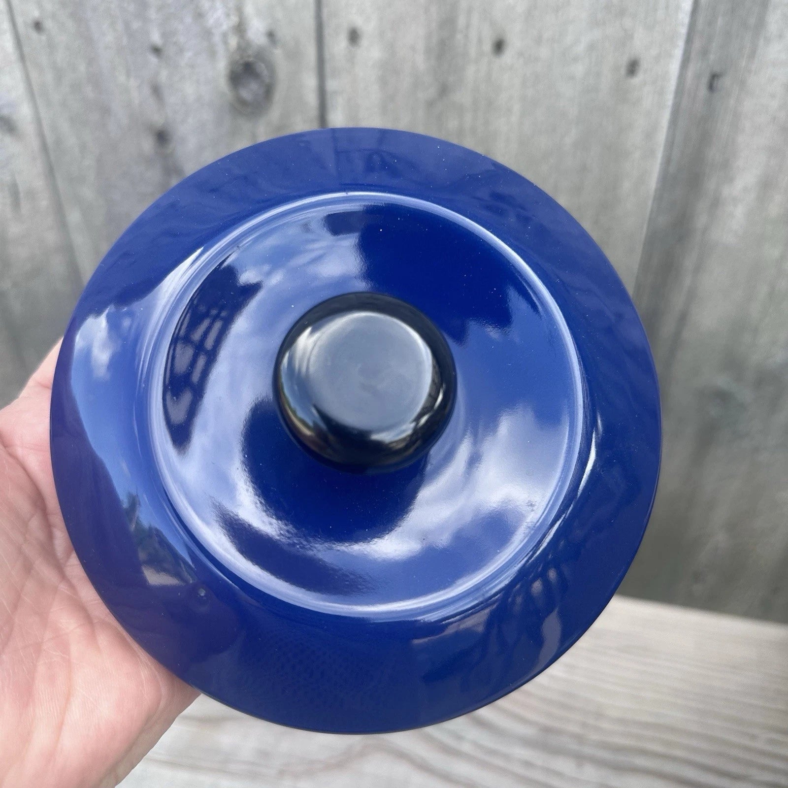 Dansk Colorfest Blue Enamel Teapot Kettle 3 Quart New in BOX NIP NOS #01068