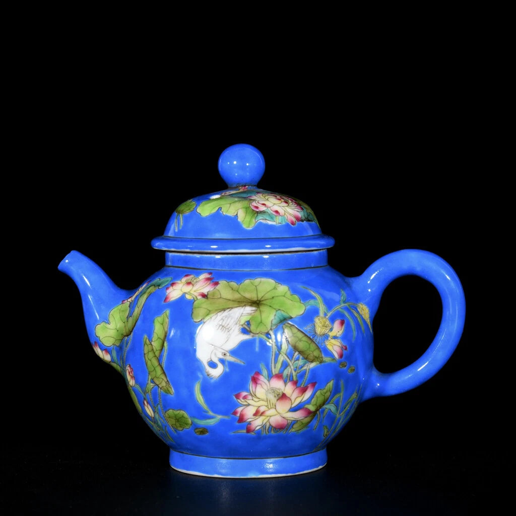 Chinese Enamel Colour Porcelain HandPainted Exquisite Flowers&Birds Teapot 25696 | eBay