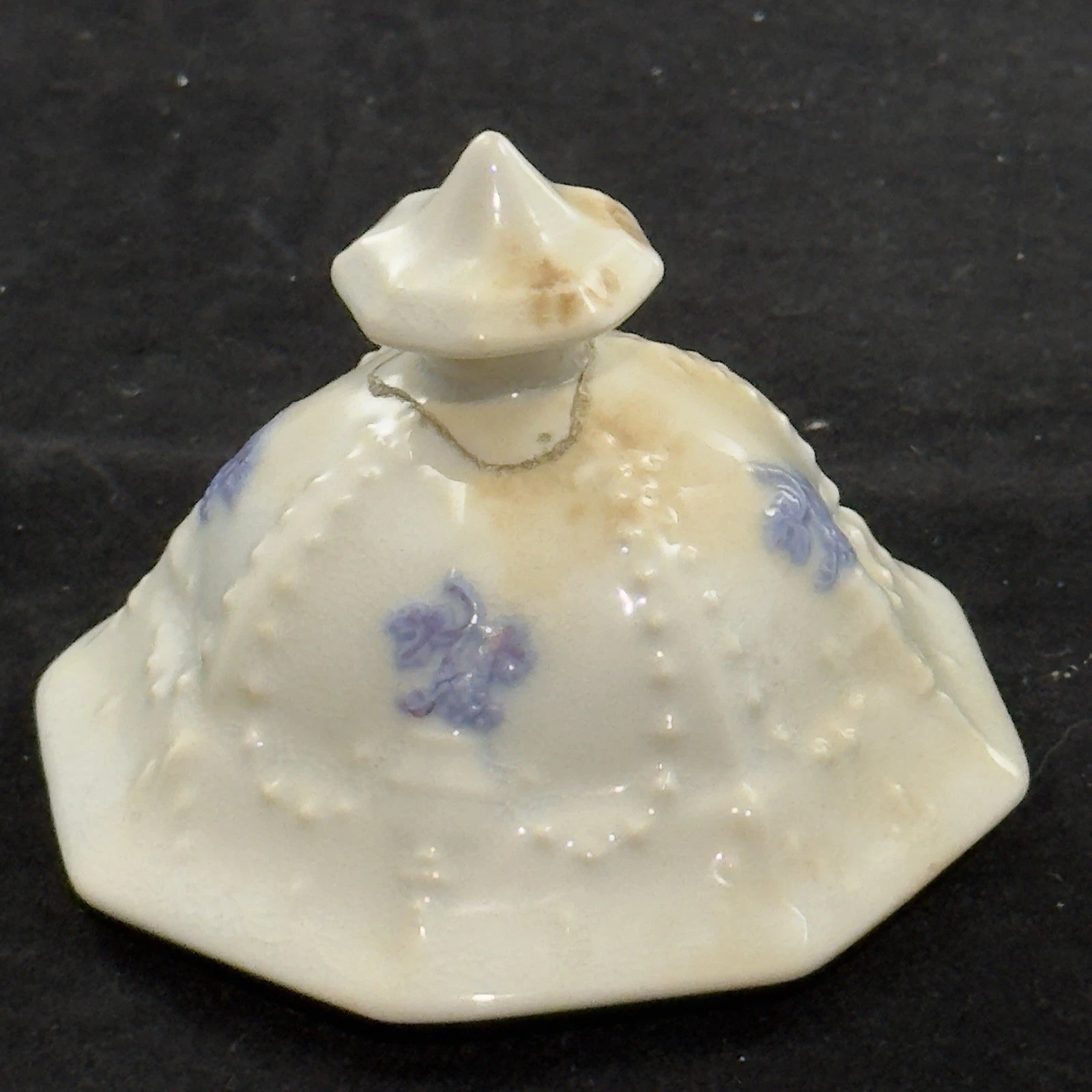 Antique Chelsea Ware Teapot with Lid Victorian Floral Enamel C1850s