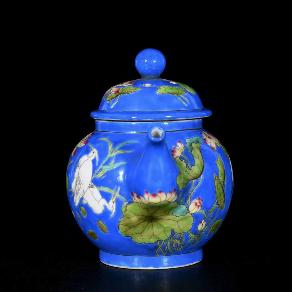 Chinese Enamel Colour Porcelain HandPainted Exquisite Flowers&Birds Teapot 25696 | eBay
