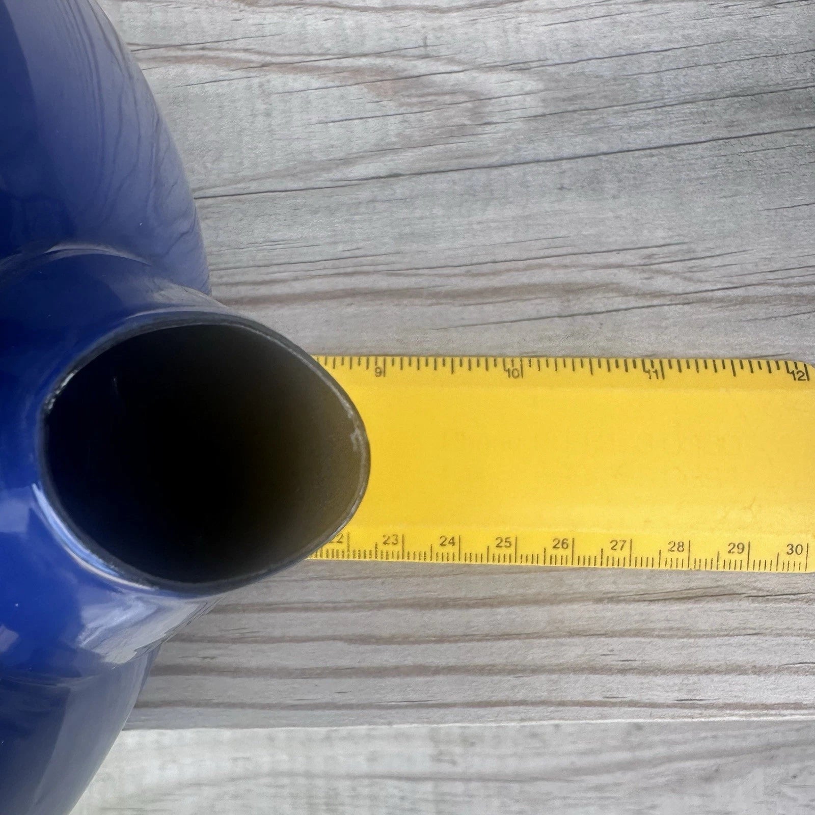 Dansk Colorfest Blue Enamel Teapot Kettle 3 Quart New in BOX NIP NOS #01068