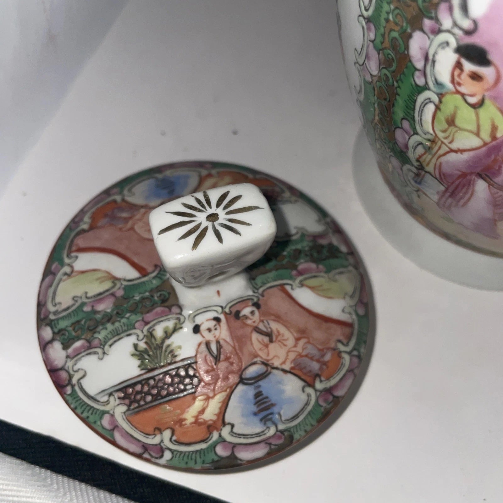 Chinese Rose Medallion Teapot Famille Rose Handpainted Enameled Stamped On Base | eBay