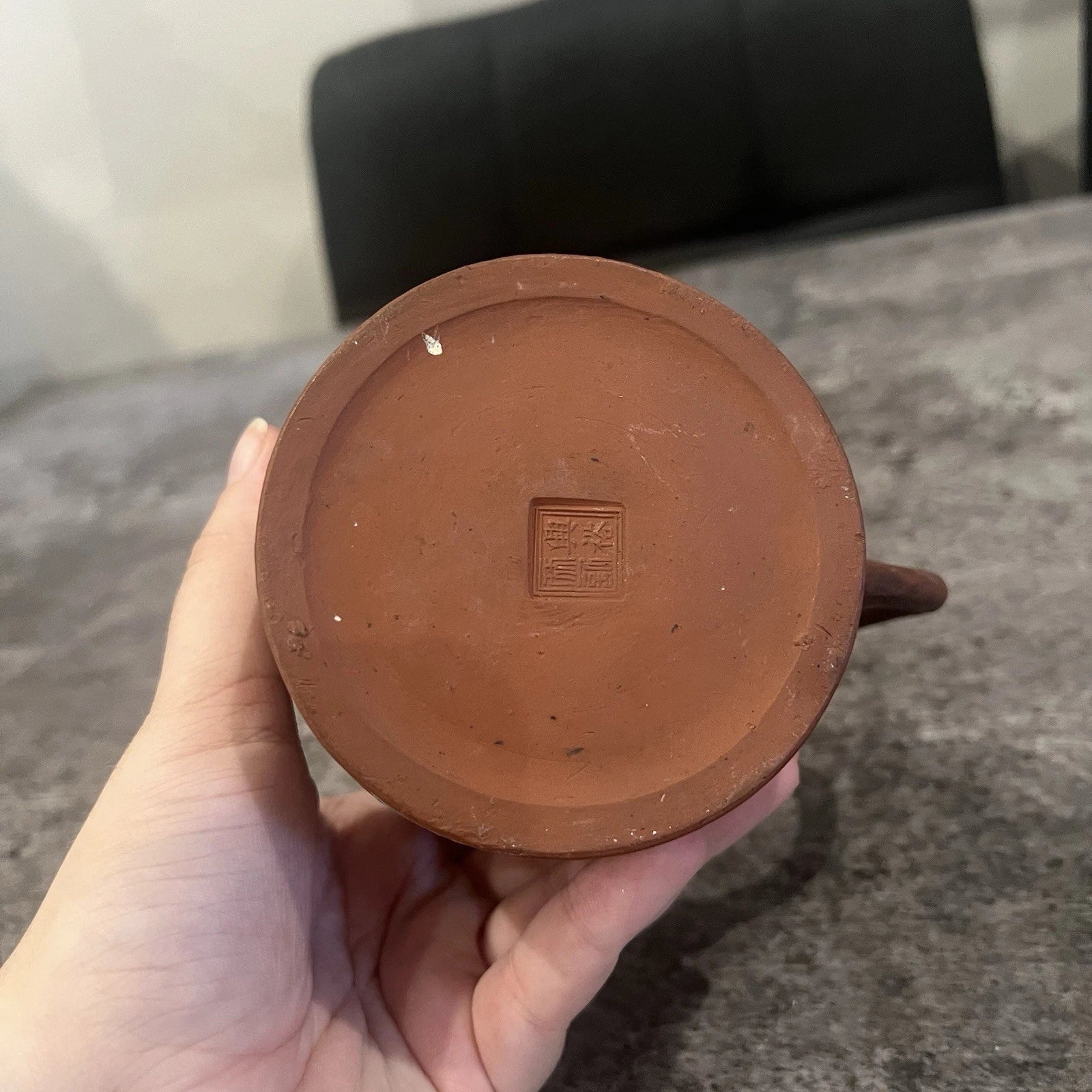 Chinese Yixing Zisha Redware Teapot Hand Enamelled Birds Flowers Antique | eBay