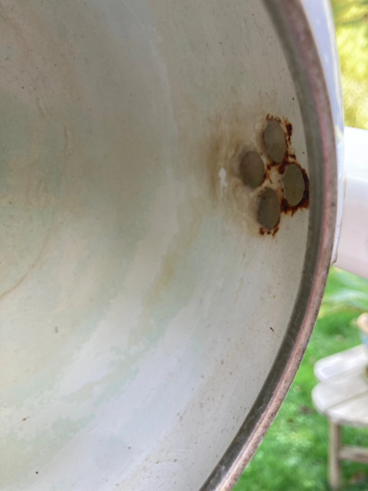 Enamel White MidCentury Tea Pot Kettle Wooden Handle & Knob Vintage | eBay