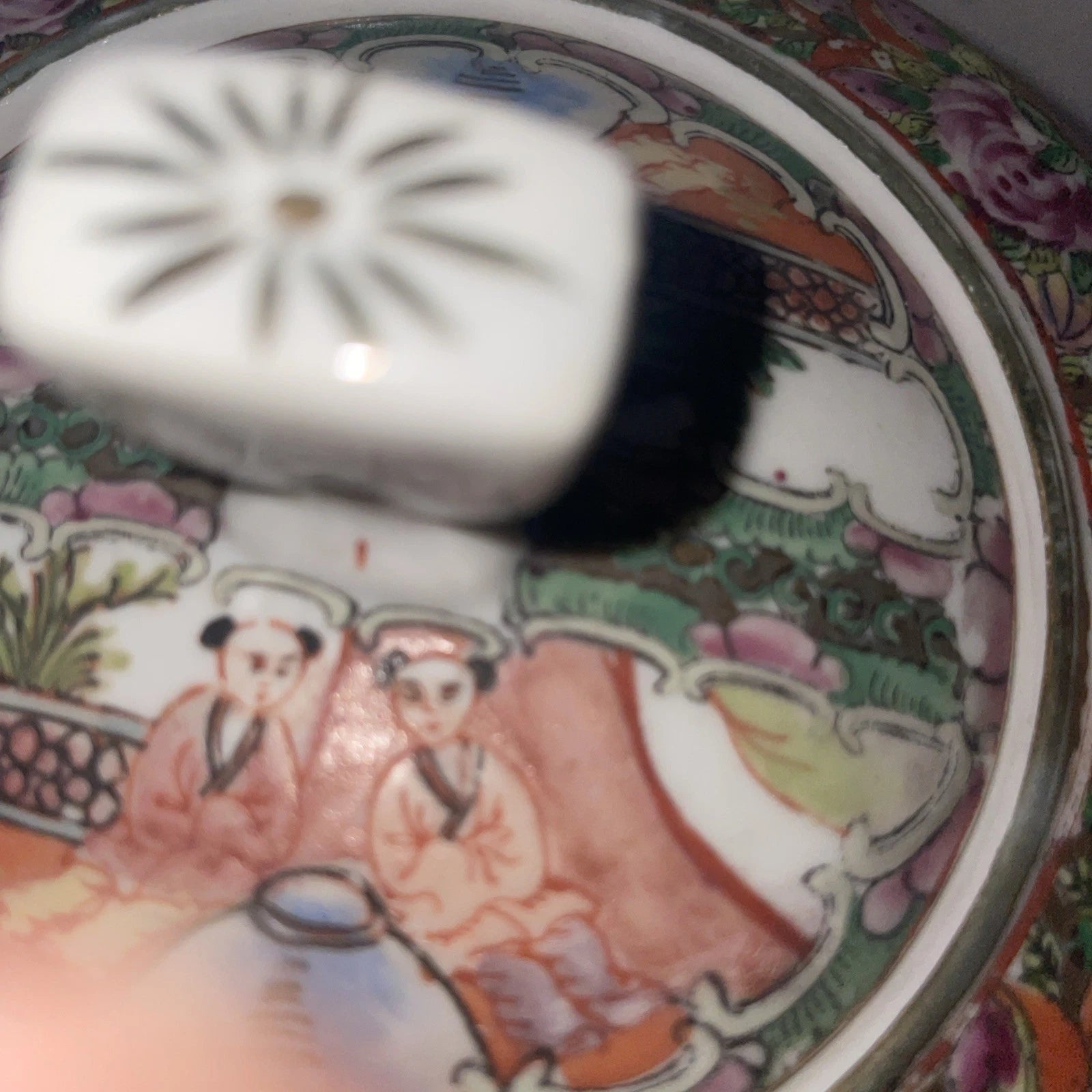 Chinese Rose Medallion Teapot Famille Rose Handpainted Enameled Stamped On Base | eBay