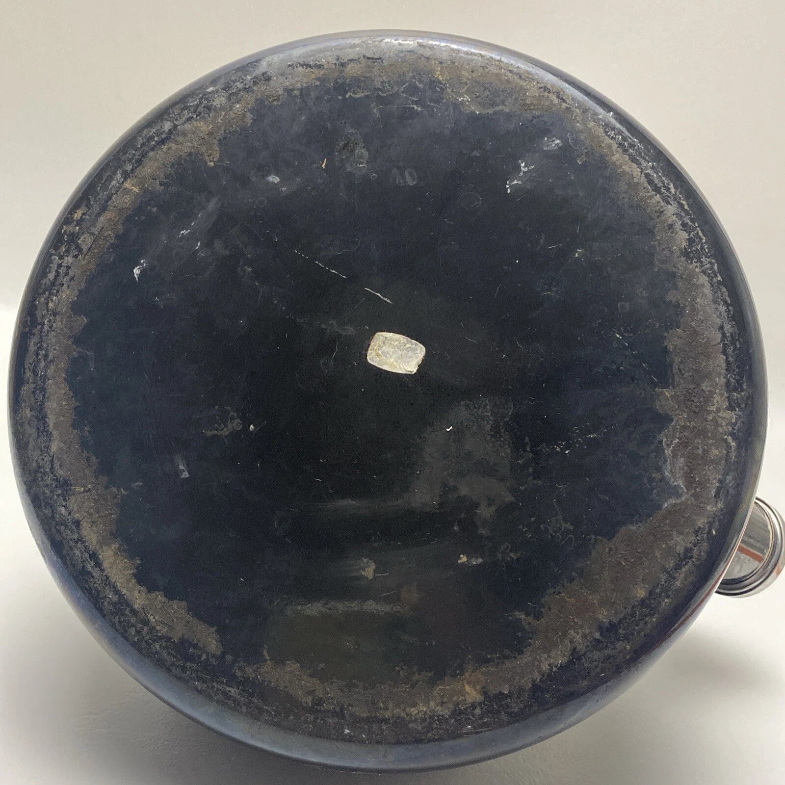 Chantal Tea Pot Kettle Enamel On Steel 1.7 Quart Vintage Dark Grey / Blue Finish