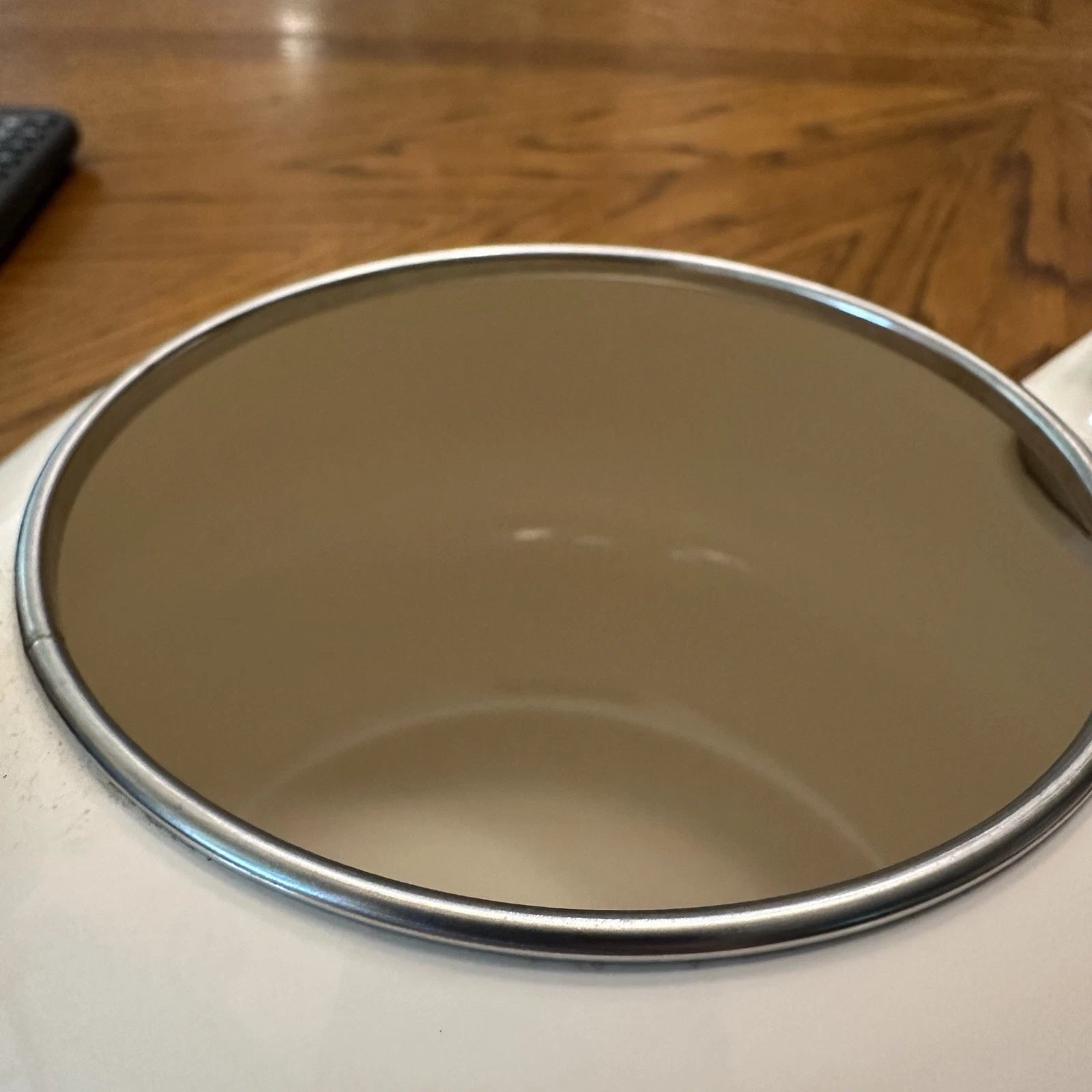 Franciscan Desert Rose Enameled Steel Tea Kettle Stovetop Teapot & Lid Vintage