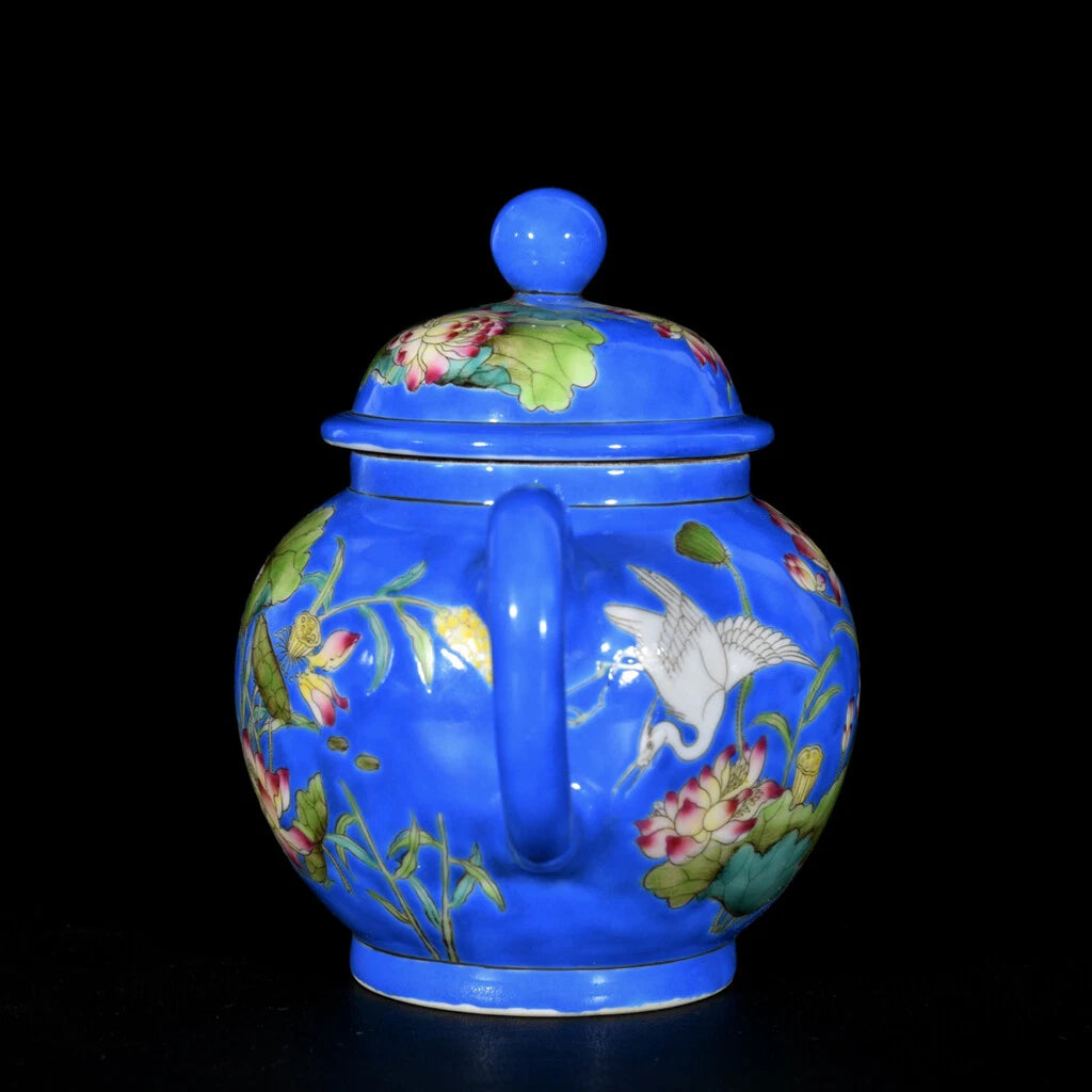 Chinese Enamel Colour Porcelain HandPainted Exquisite Flowers&Birds Teapot 25696 | eBay