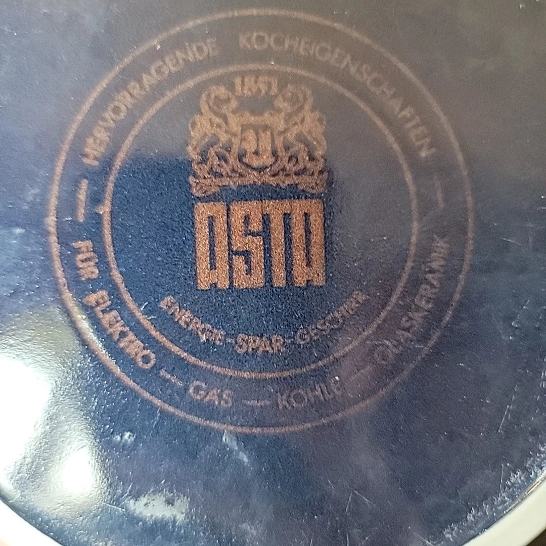 Floral Flowers enamel ware Cottage Grandma Core Asta Teapot Country Orange Blue | eBay