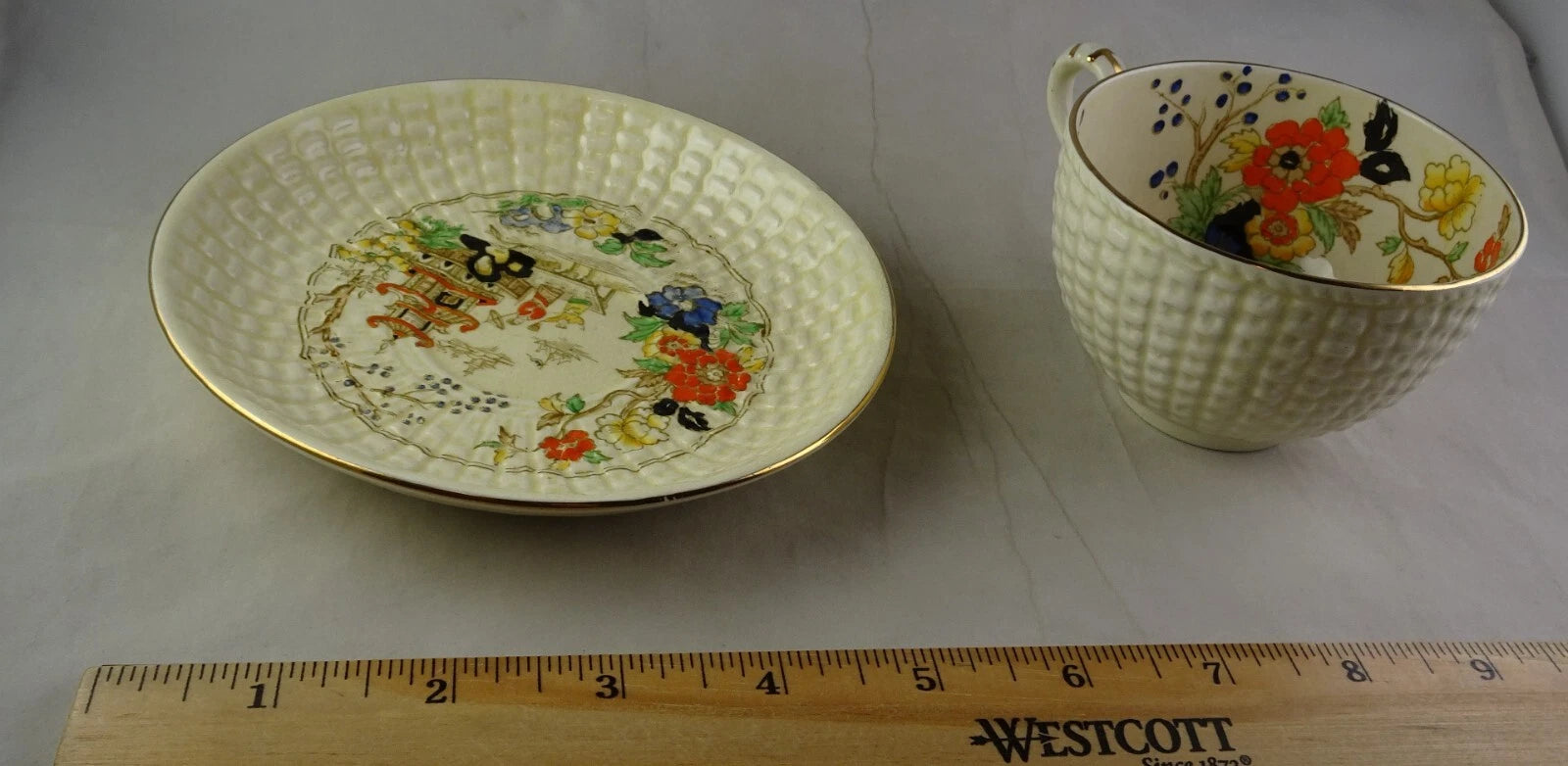 Adderley Temple Group - Pitchers Teapot Creamer Sugar ++ Asian Scene Enamelled | eBay