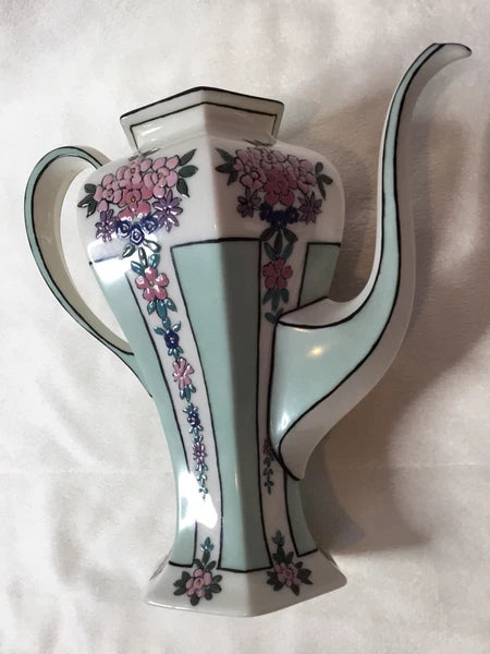 American Belleek Lenox Custom Tea Pot Sugar Bowl Cream Pitcher Signed 1913 S.H.S