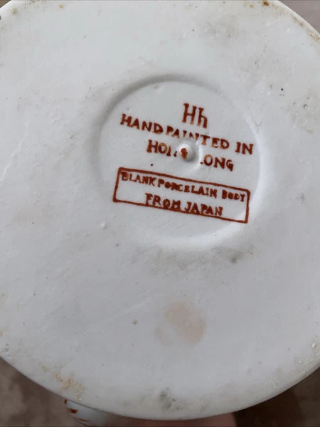 Antique Chinese Enameled Famille Rose Porcelain Teapot W/Floral Design