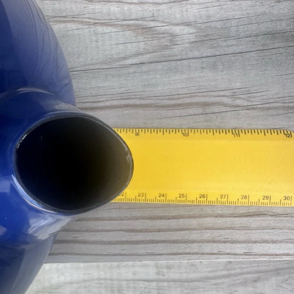 Dansk Colorfest Blue Enamel Teapot Kettle 3 Quart New in BOX NIP NOS #01068