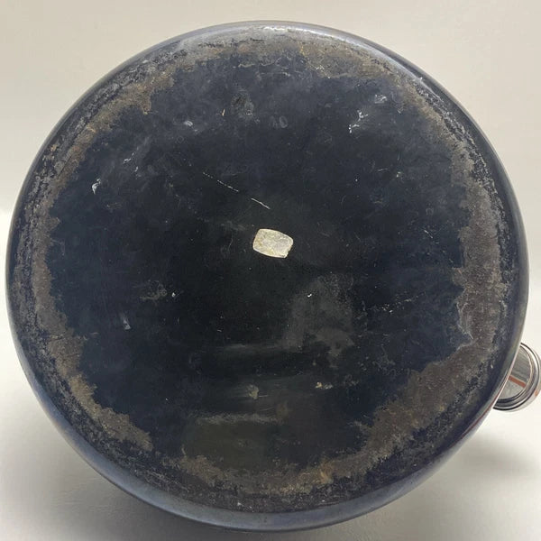 Chantal Tea Pot Kettle Enamel On Steel 1.7 Quart Vintage Dark Grey / Blue Finish