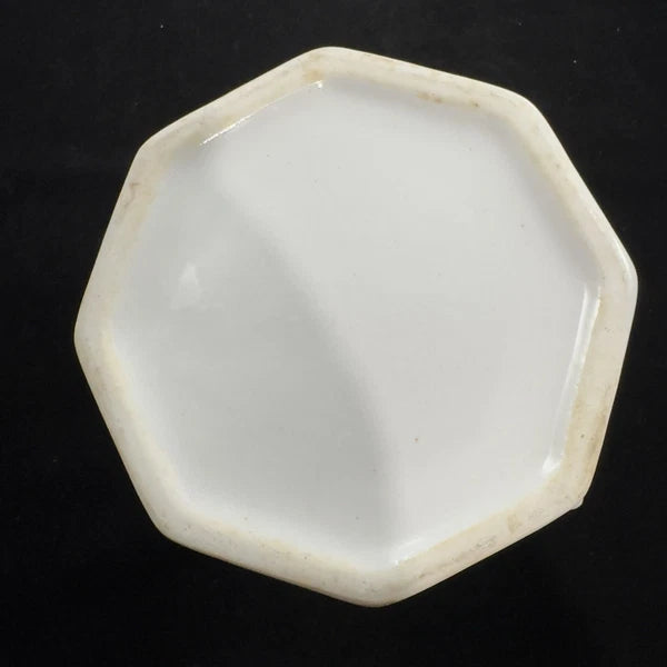 Antique Chelsea Ware Teapot with Lid Victorian Floral Enamel C1850s