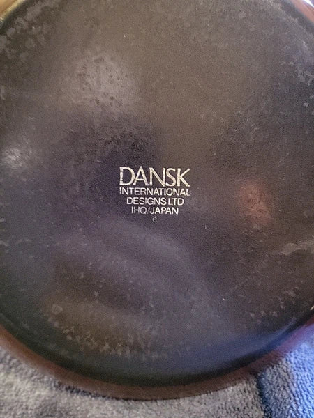 DANSK vintage Kobenstyle Brown Enamel Teapot