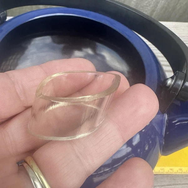 Dansk Colorfest Blue Enamel Teapot Kettle 3 Quart New in BOX NIP NOS #01068