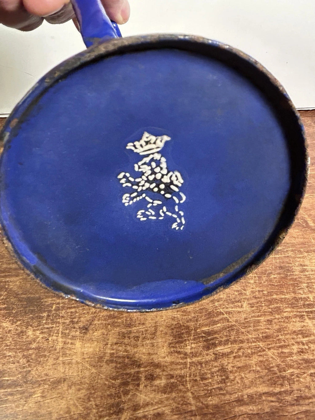 Vintage Cobalt Blue Enamel Teapot Kettle Coffee Early 20th Century 6.75"￼x 7" | eBay