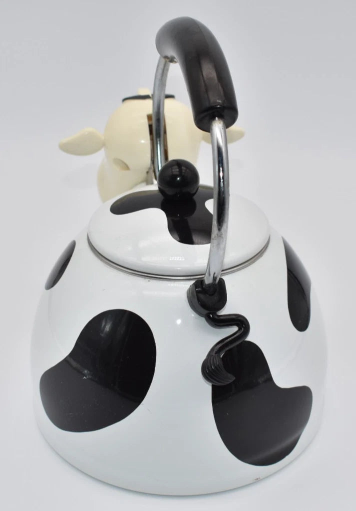 Vintage 1992 Kamenstein Cow Tea Kettle Enamel Whistling Teapot | eBay