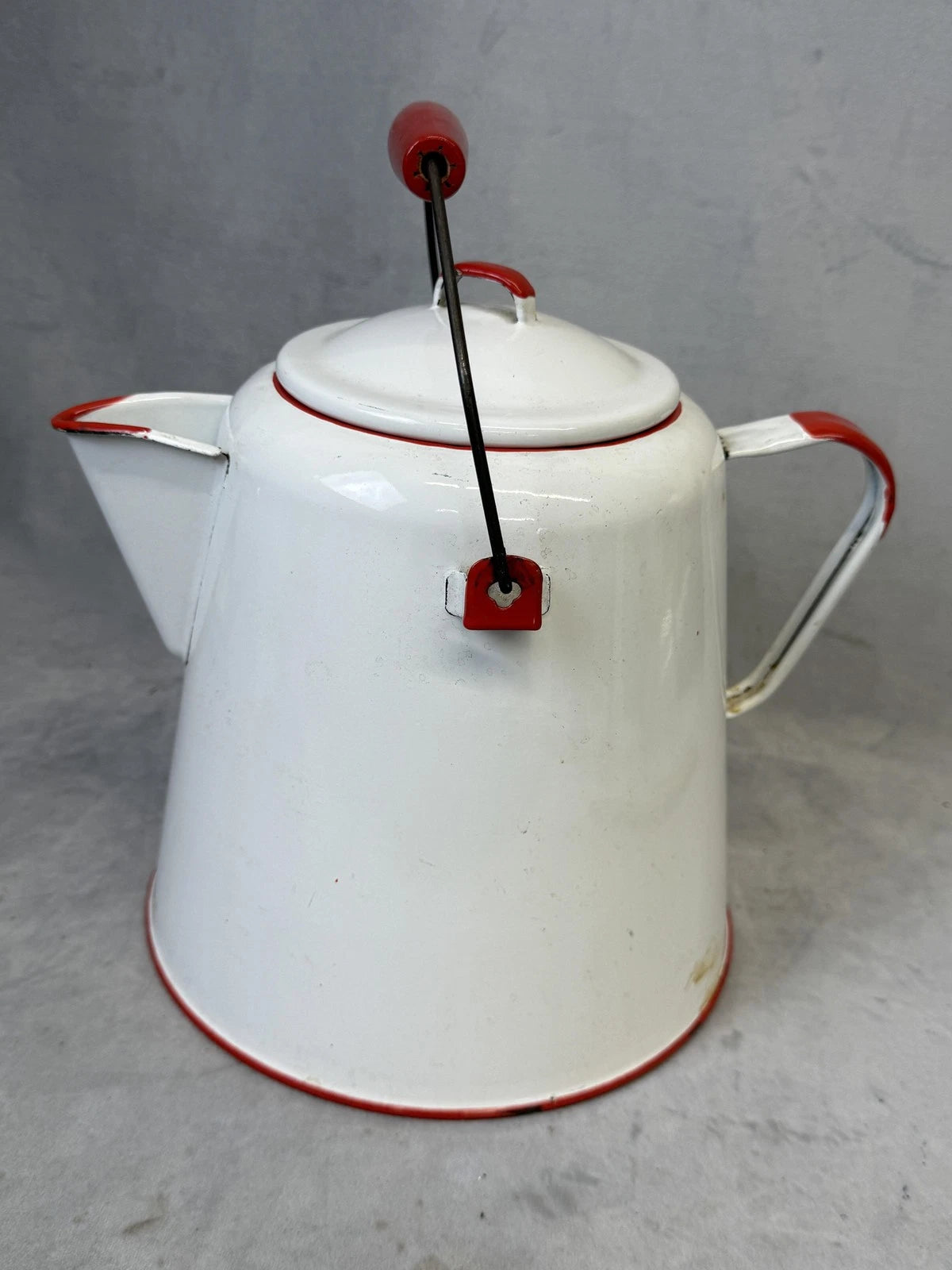 Vintage Enamel Coffee Pot Metal Kettle Rustic Farmhouse Kitchen Decor Teapot | eBay