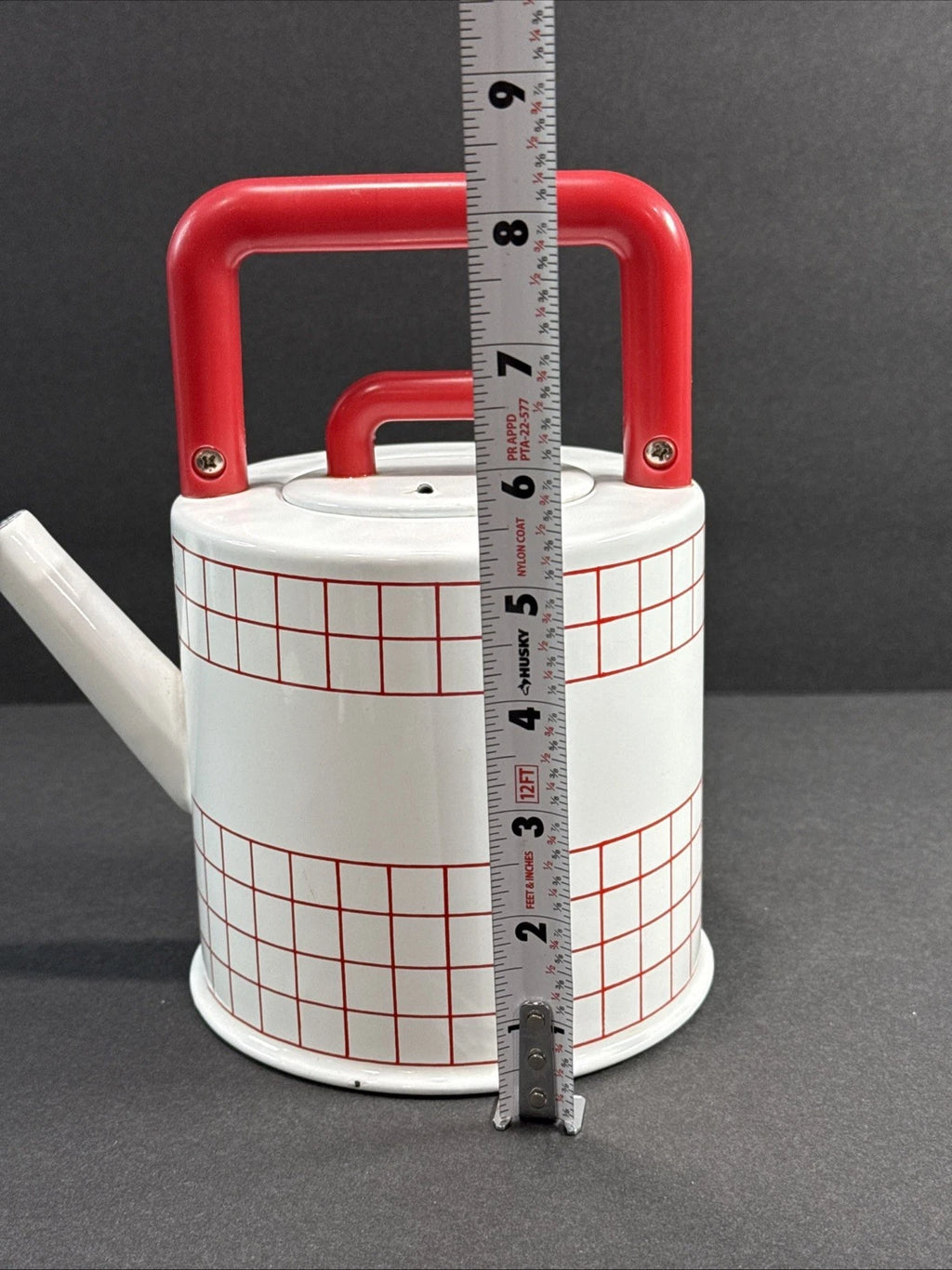 Vintage Kamenstein White Red Checker Enamel Tea Kettle Tea Pot MCM RARE | eBay