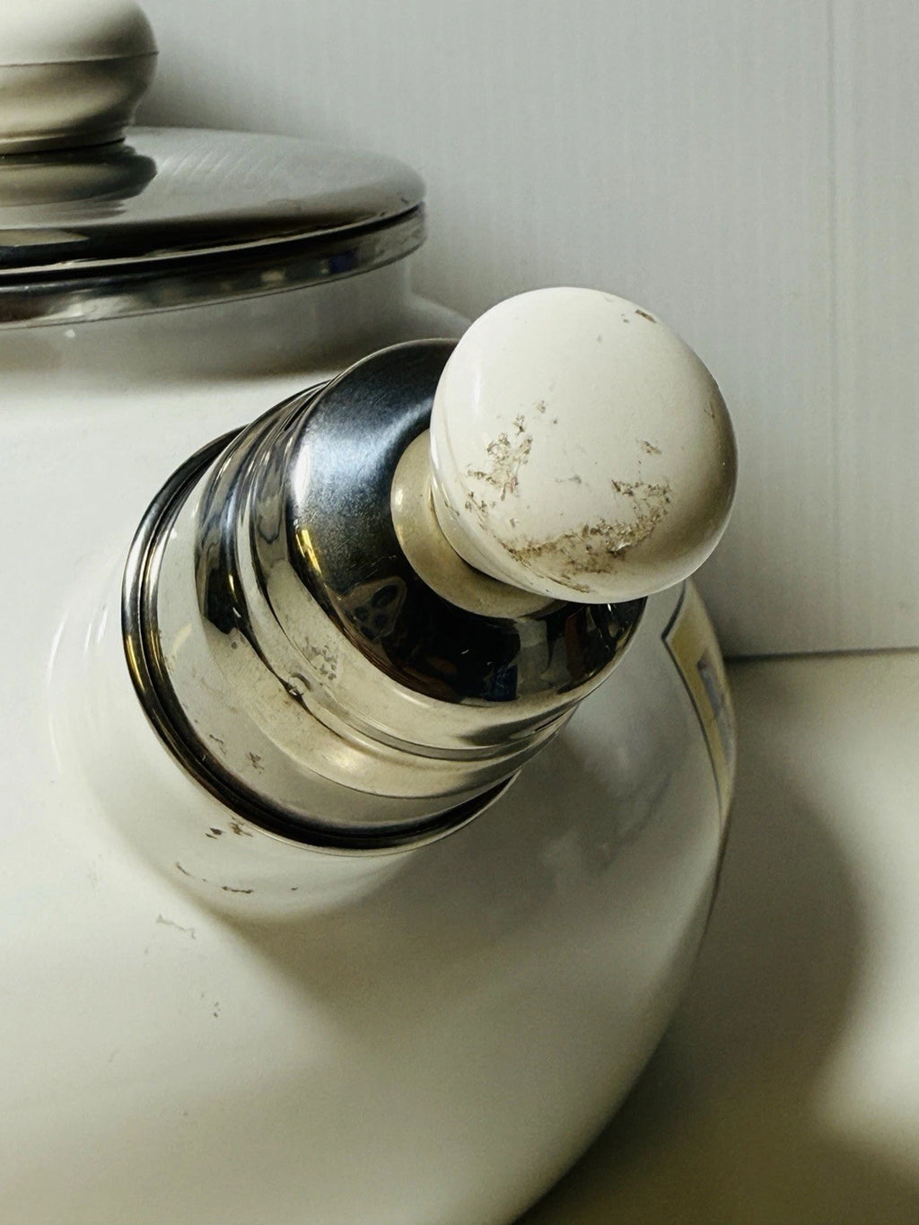 Vintage Villeroy & Boch Naif Enamel Tea Pot German Kettle Gérard Laplau Rare