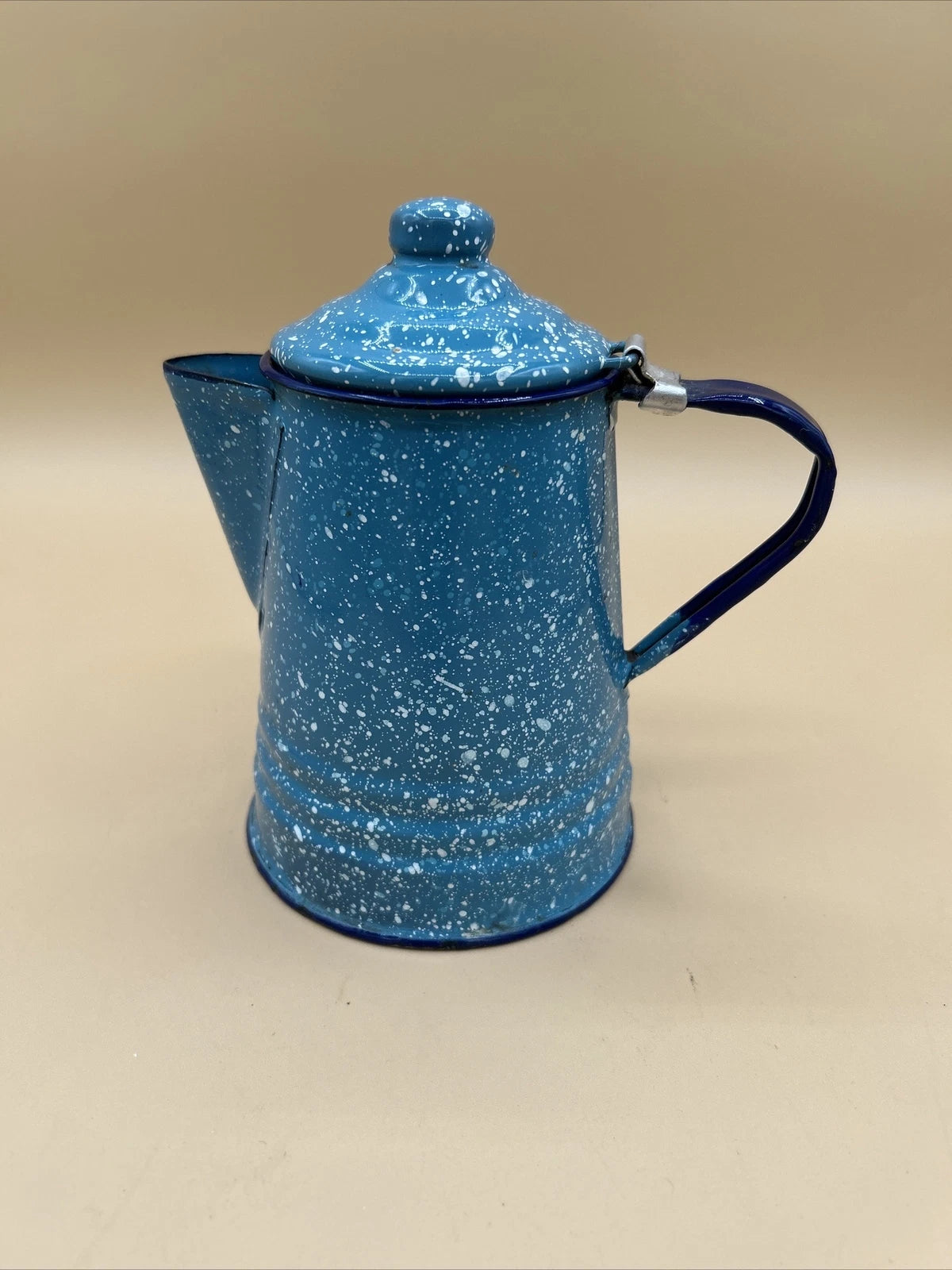 Vintage small teapot. Blue-white speckled. Enamel ware. Good Condition. | eBay