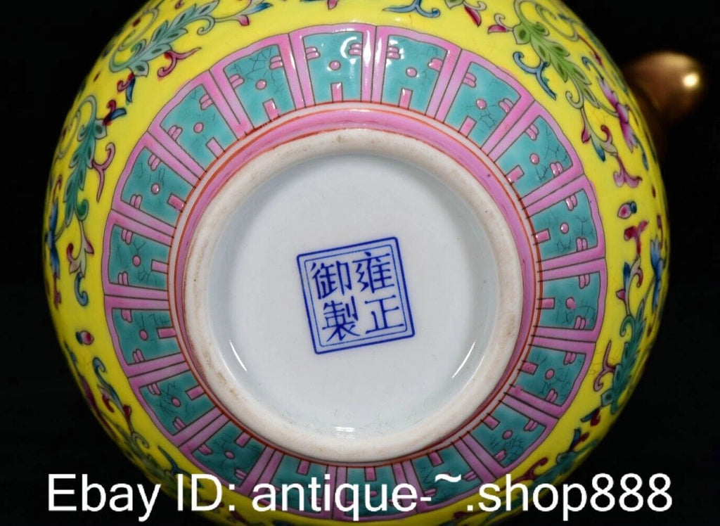 Top Enamel Colour Porcelain Lotus Flower Wine Teapot Flagon Cup Dish Full Set | eBay