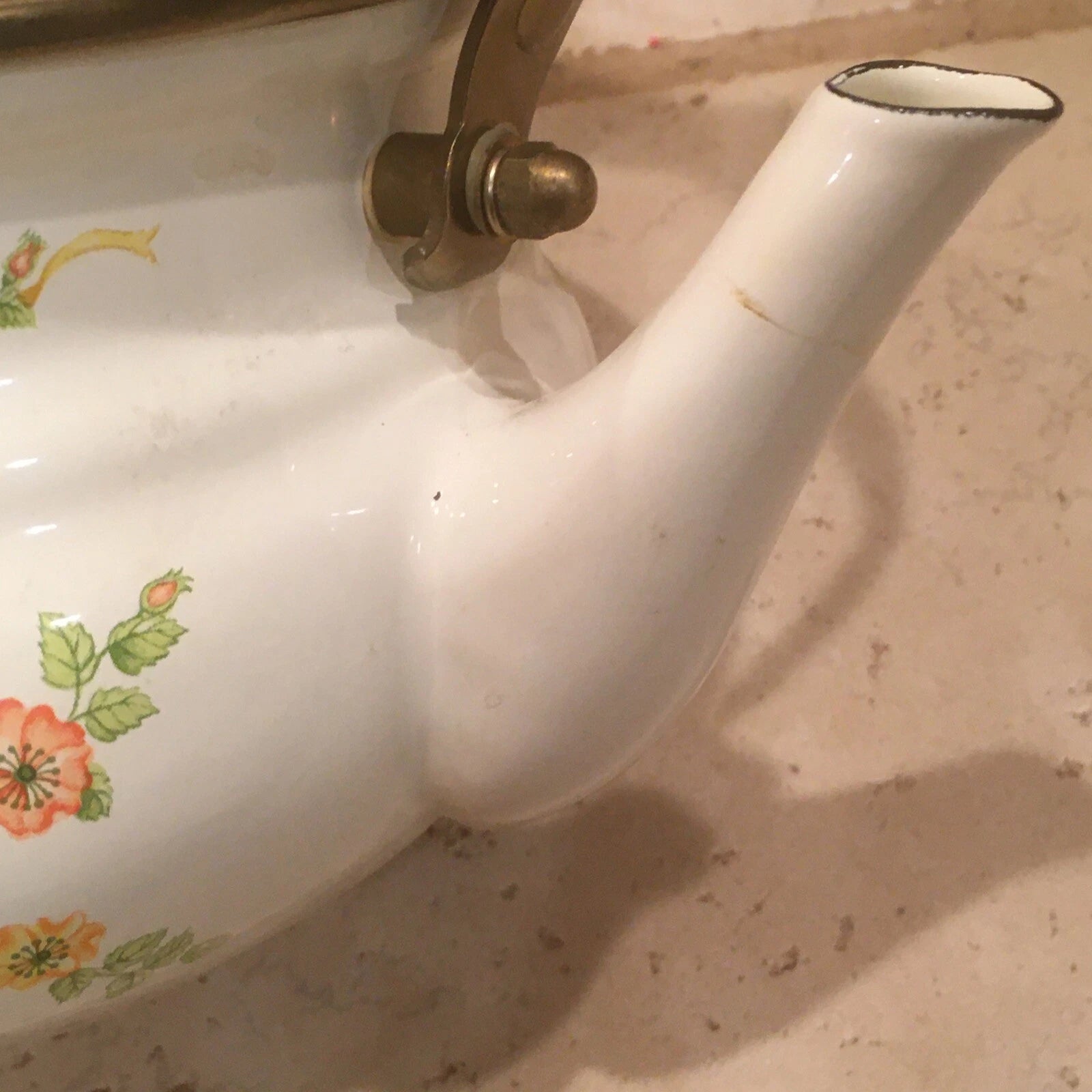 VINTAGE M. KAMENSTEIN ENAMEL TEAPOT 1983