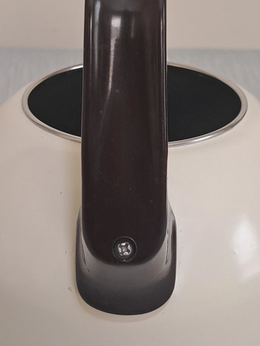 Vtg Pfaltzgraff Tea Rose Pink Floral Metal Enamel Tea Kettle Teapot