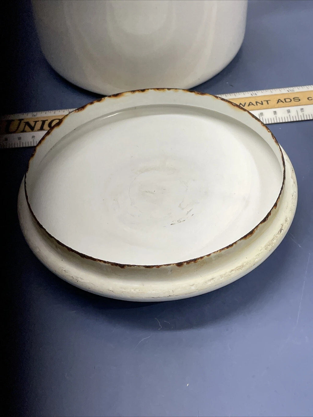 Vintage Enamel Wood Handle Tea Pot/Tea Kettle in White with Black | eBay