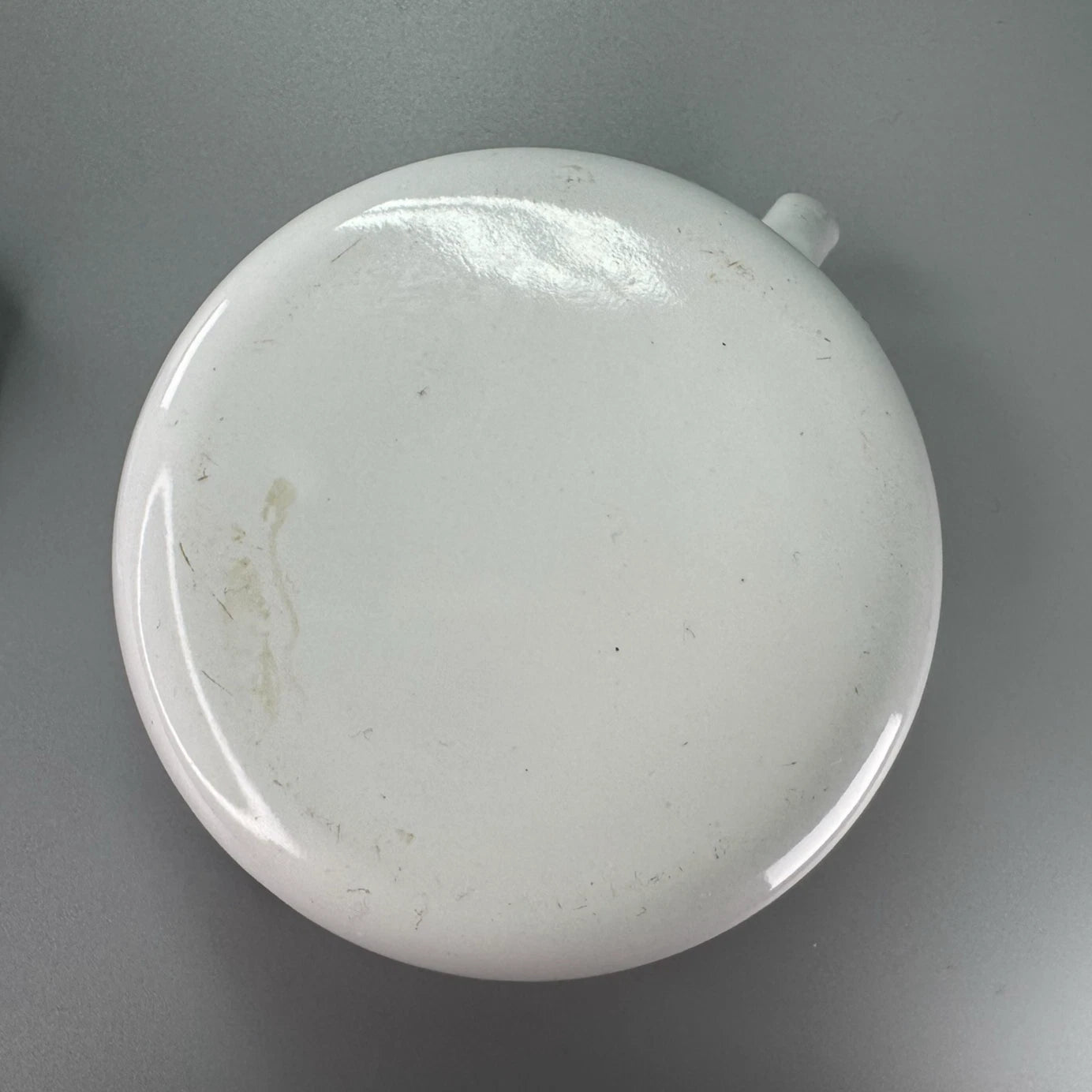 Vtg Enamelware SINGLE SERVE TEAPOT White Black Trim POLAR WARE? Small | eBay