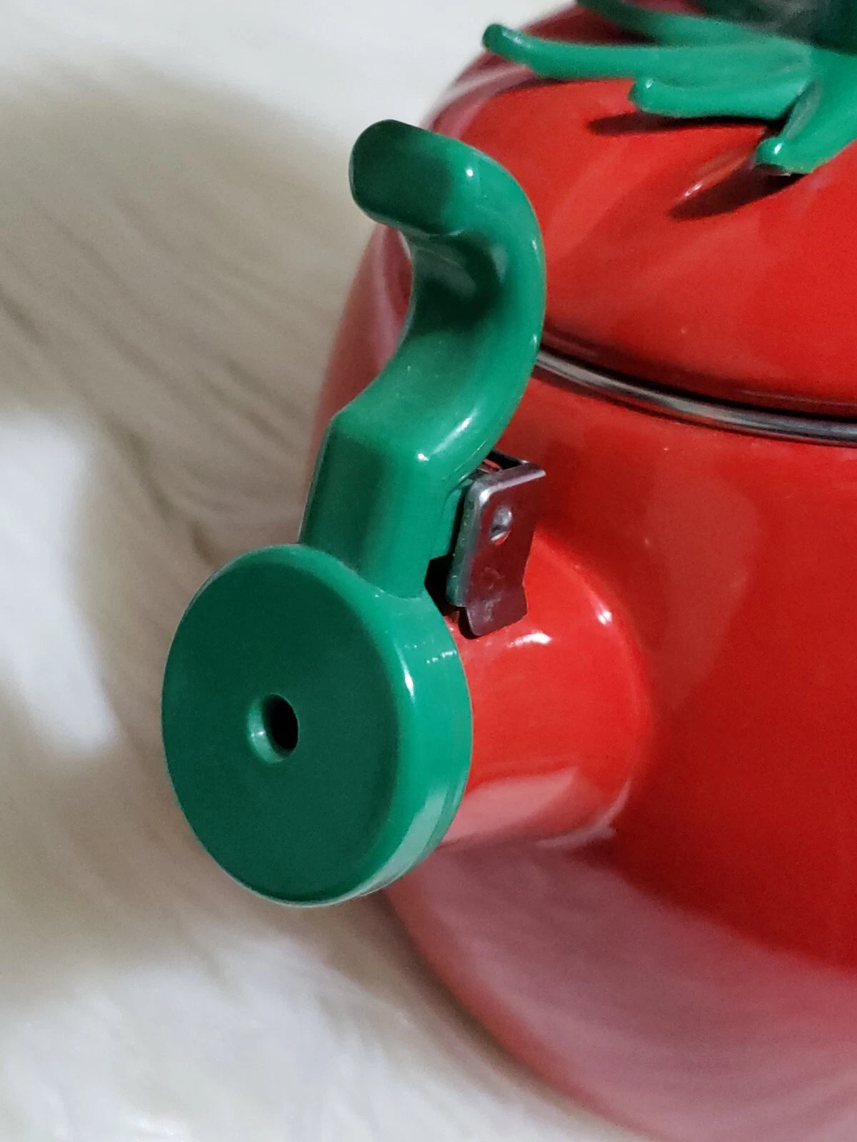 VINTAGE Kamenstein Enamel Strawberry Tea Kettle Teapot 1993 | eBay