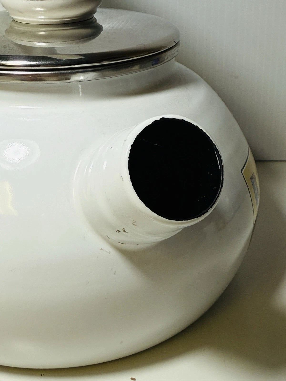 Vintage Villeroy & Boch Naif Enamel Tea Pot German Kettle Gérard Laplau Rare