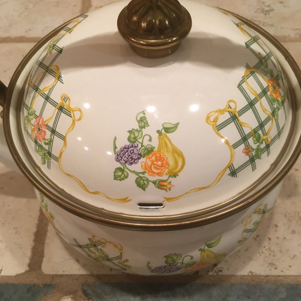 VINTAGE M. KAMENSTEIN ENAMEL TEAPOT 1983