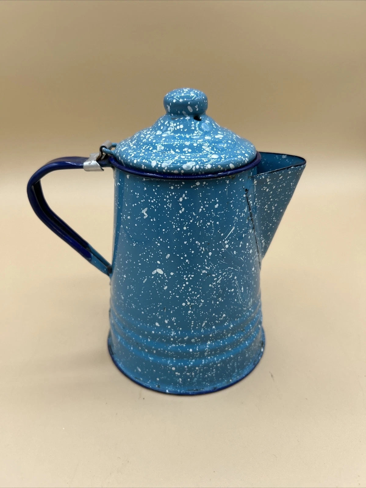 Vintage small teapot. Blue-white speckled. Enamel ware. Good Condition. | eBay