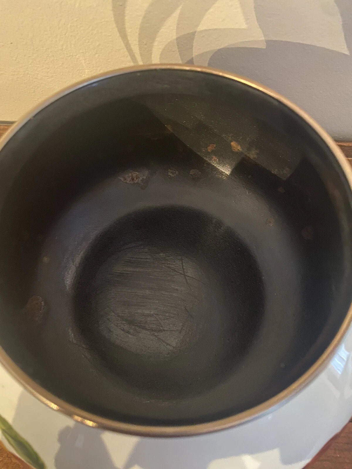 VINTAGE Teapot Kettle REGENCY ENAMEL WARE Stovetop Kitchen FRUIT