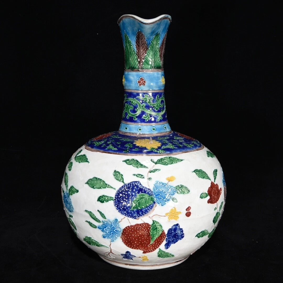 10.4" Old Porcelain ming dynasty yongle mark colour enamels peach flower Teapot | eBay
