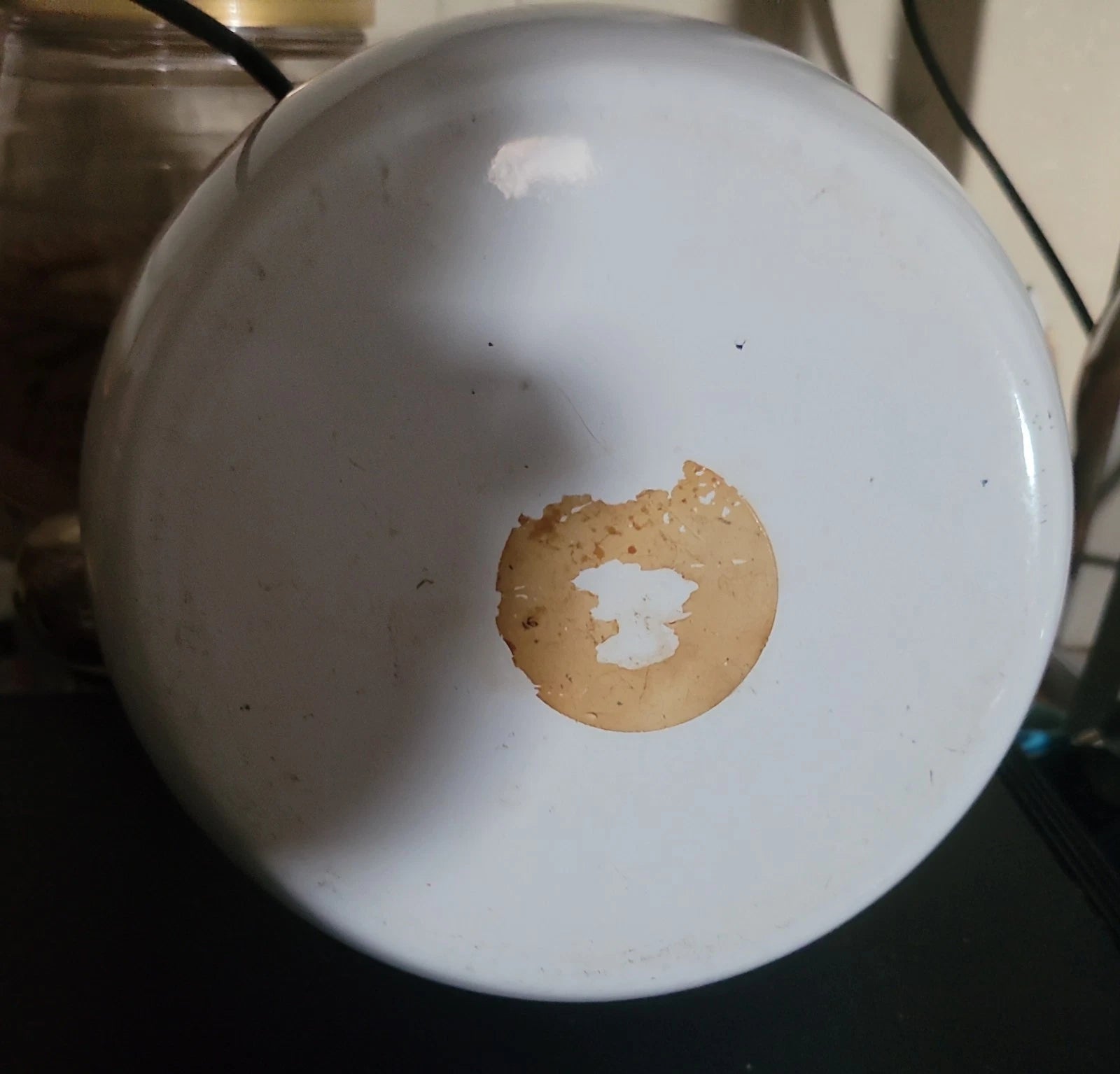 VTG 80s COPCO Cat TEA KETTLE White Enamel on Steel  2.5 Quart Tea Pot