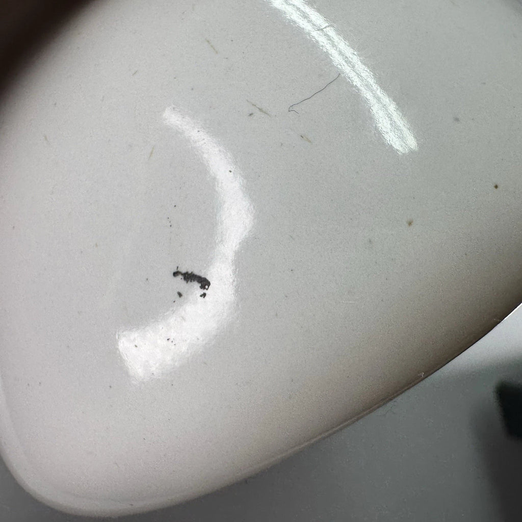 Vtg Enamelware SINGLE SERVE TEAPOT White Black Trim POLAR WARE? Small | eBay