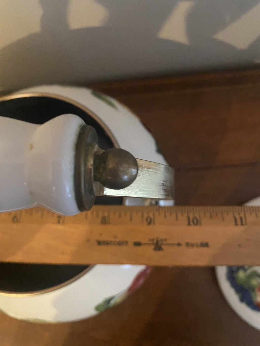 VINTAGE Teapot Kettle REGENCY ENAMEL WARE Stovetop Kitchen FRUIT