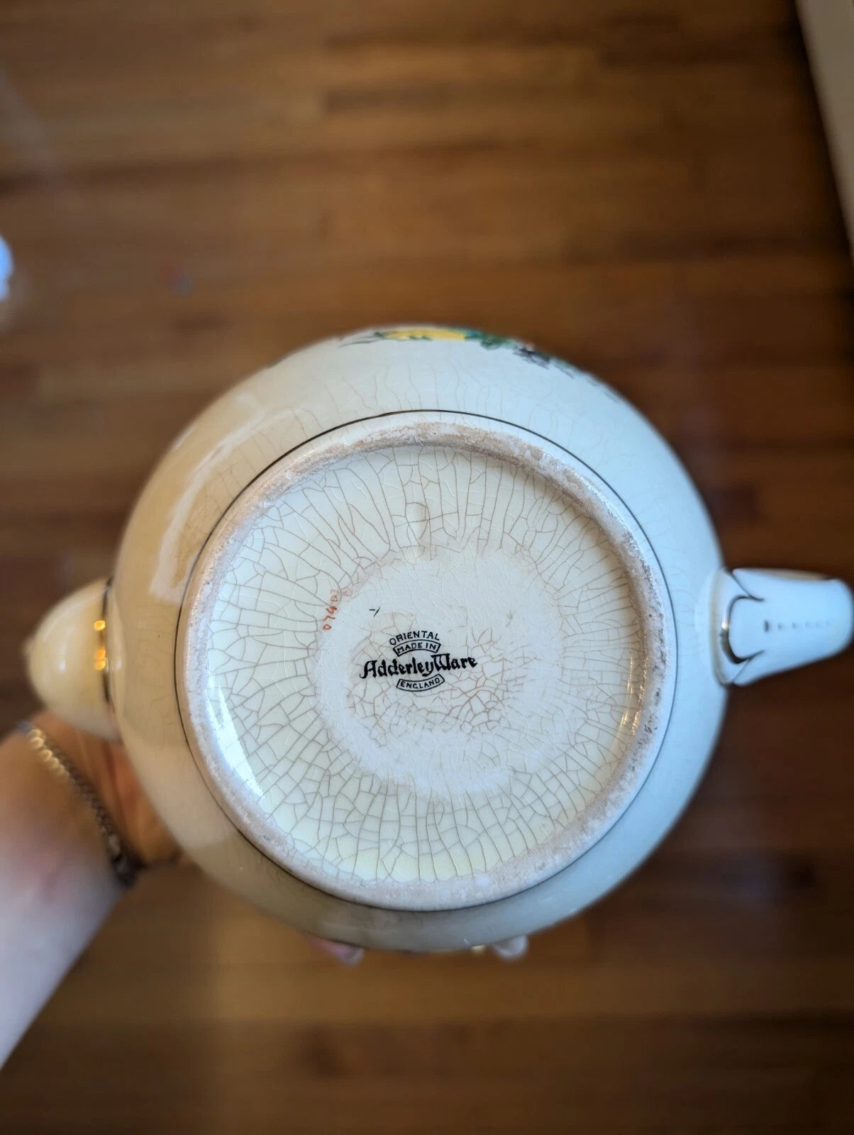 Vintage England Adderley Ware China - Enamel Oriental Tea Set - Teapot Sugar | eBay