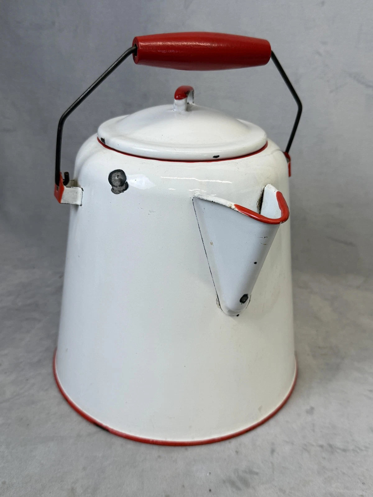 Vintage Enamel Coffee Pot Metal Kettle Rustic Farmhouse Kitchen Decor Teapot | eBay