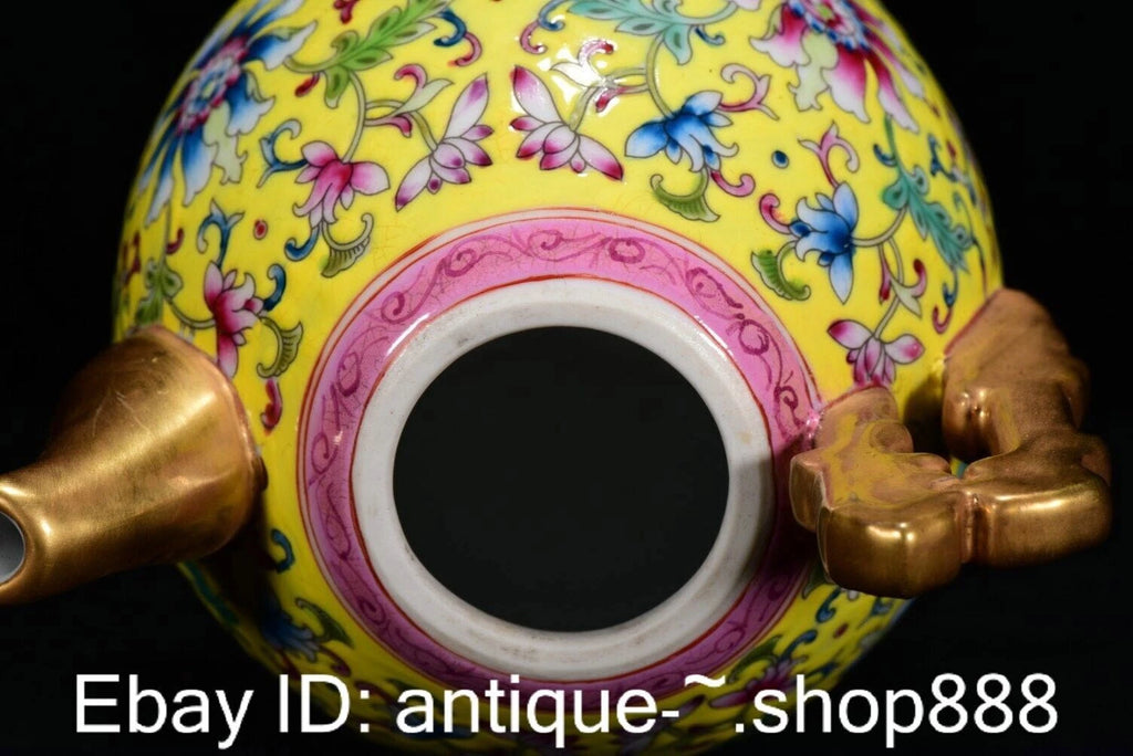 Top Enamel Colour Porcelain Lotus Flower Wine Teapot Flagon Cup Dish Full Set | eBay